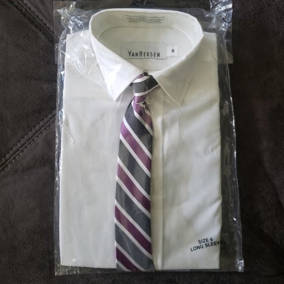 Van Heusen Kids Dress Shirt Size 6 - Picture 1 of 2